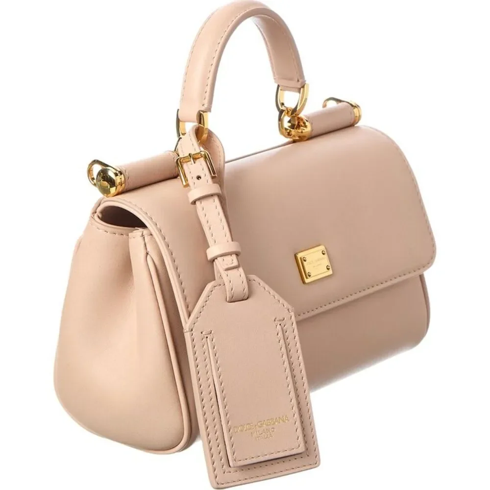 Dolce & Gabbana Sicily Mini Leather Clutch, Pink